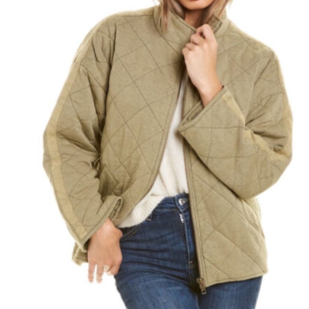 Bagatelle‎ Collection Quilted
French Terry Jacket
Women's  Sage Green Size M